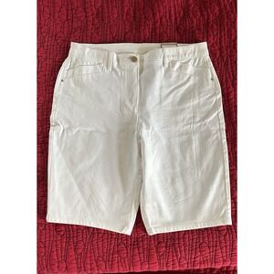 Chico's Ultimate Fit Getaway 5 pocket 11 in Bermuda Size 1‎ NWT Optic White